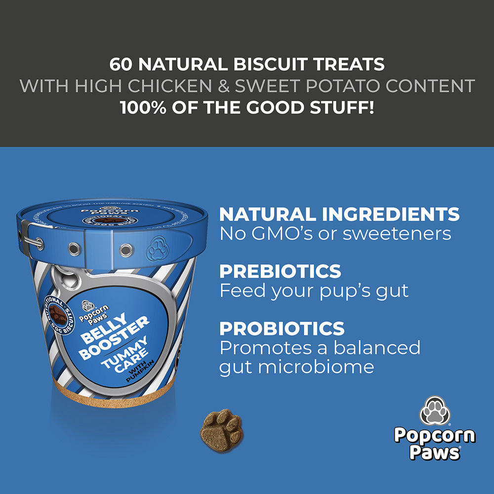 Popcorn Paws Mixed Case – 16 x 120g Functional Dog Treats