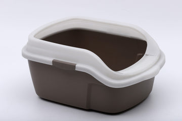 High Backed Rimmed Cat Litter Tray – Easy Entry & Reduced Litter Scatter