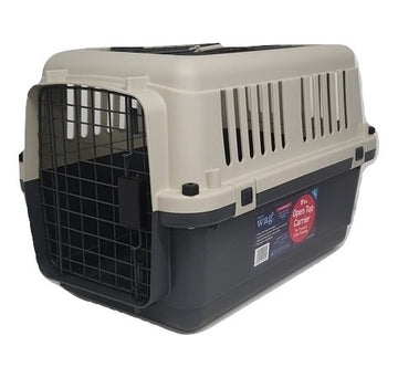Open Top 2 Door Travel Kennel – Secure, Easy Access Travel Kennel for Small Pets